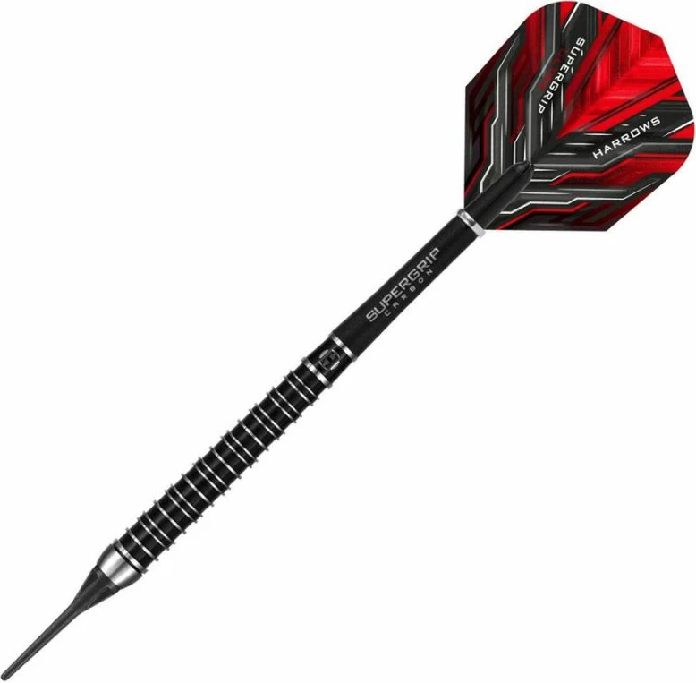Shigjeta darts Harrows për meshkuj/femra, të zeza/të kuqe