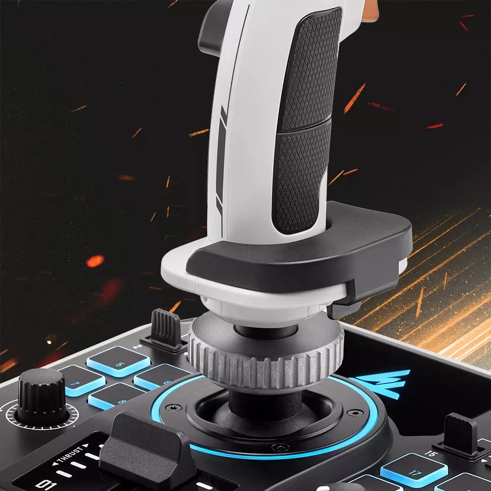 Set joystickësh Thrustmaster Sol-R 2 HOSAS Space Sim Duo për PC, 2x flight stick, RGB, 88 komanda, bardh/zi, set 2 copë