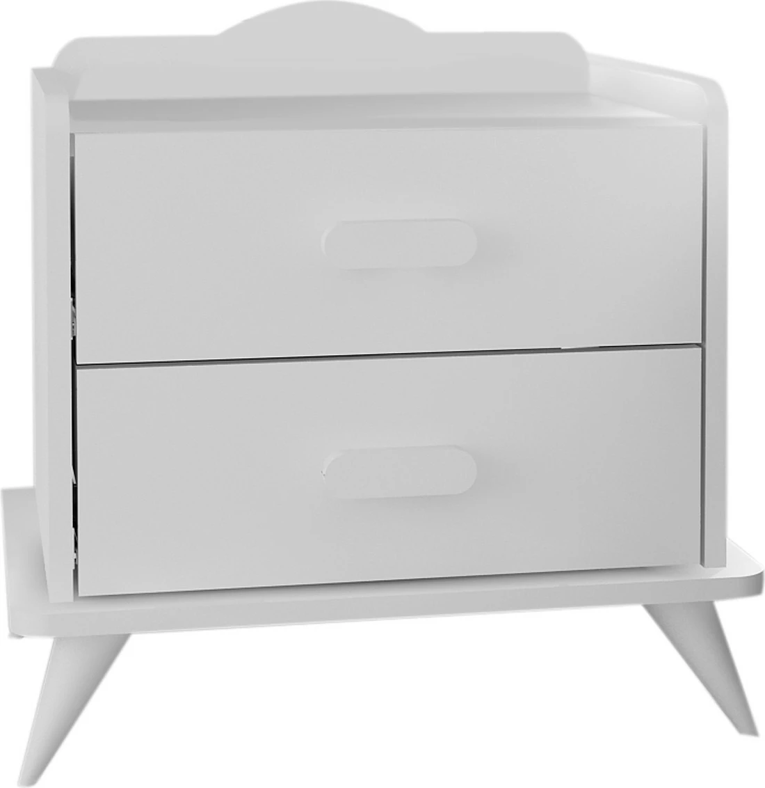 Komodinë moderne për dhomë gjumi, ngjyrë e bardhë, Skye Decor Andaz