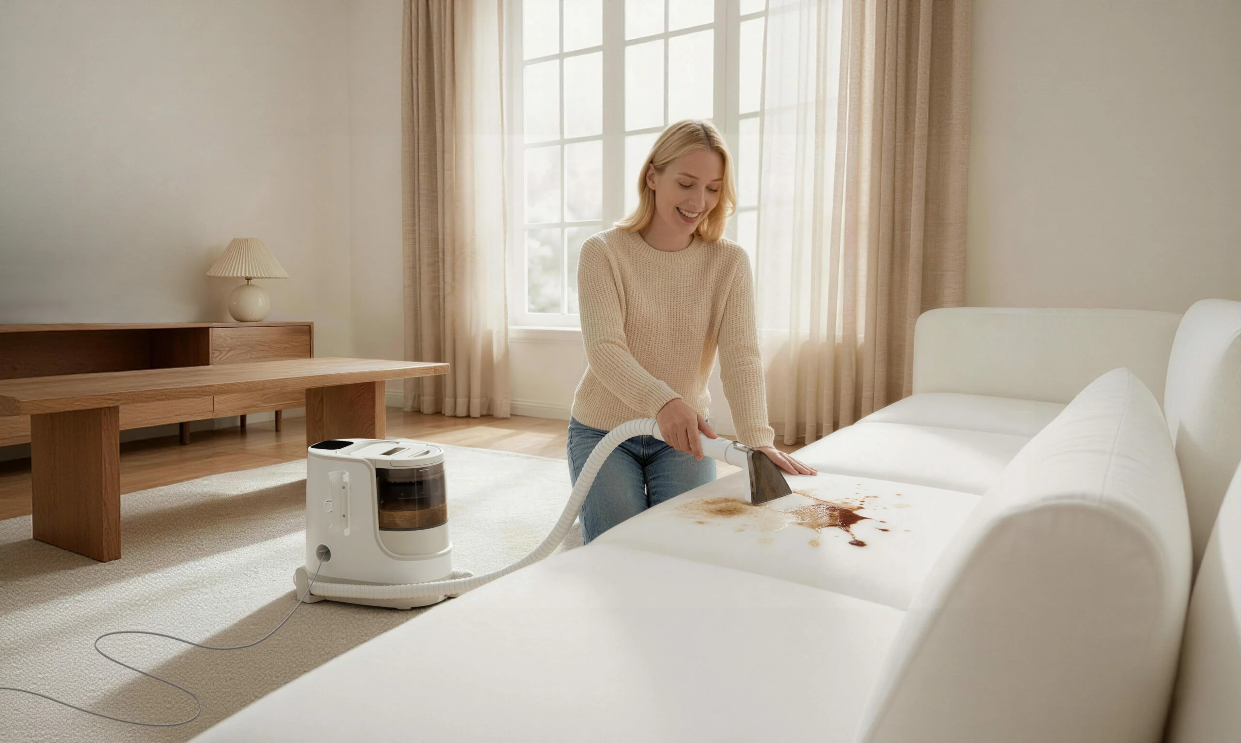 Pastrues i thellë me avull Bear SC3, 1700 W, 12 kPa, rezervuar 1.0 L/1.5 L, i bardhë