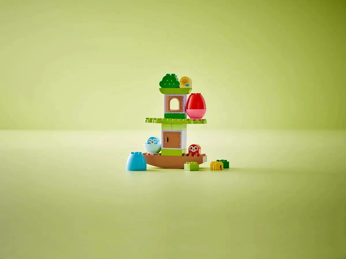 Set LEGO DUPLO 10440, Balancing and Stacking Tree, për fëmijë 1.5+ vjeç