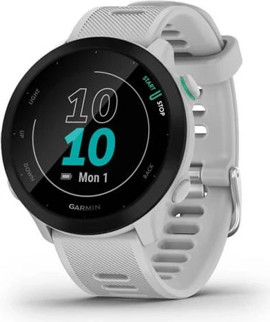 Smartwatch Garmin Forerunner 55, 42 mm, GPS, iOS, Bardhë