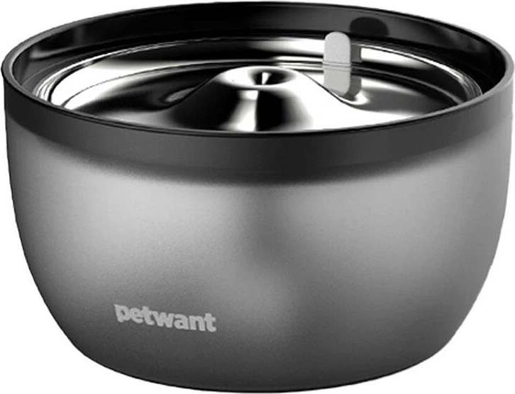 Burim uji për mace dhe qen të vegjël PetWant FW2-C, 3L, çelik inox