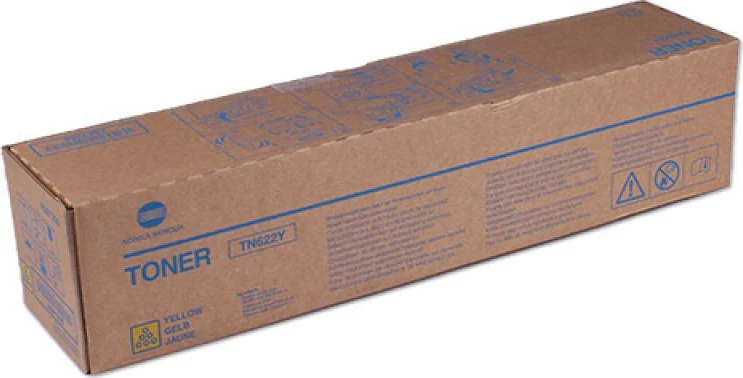 Toner Konica Minolta TN-622Y A5E7250 rendiment deri 24,000 faqe verdhë