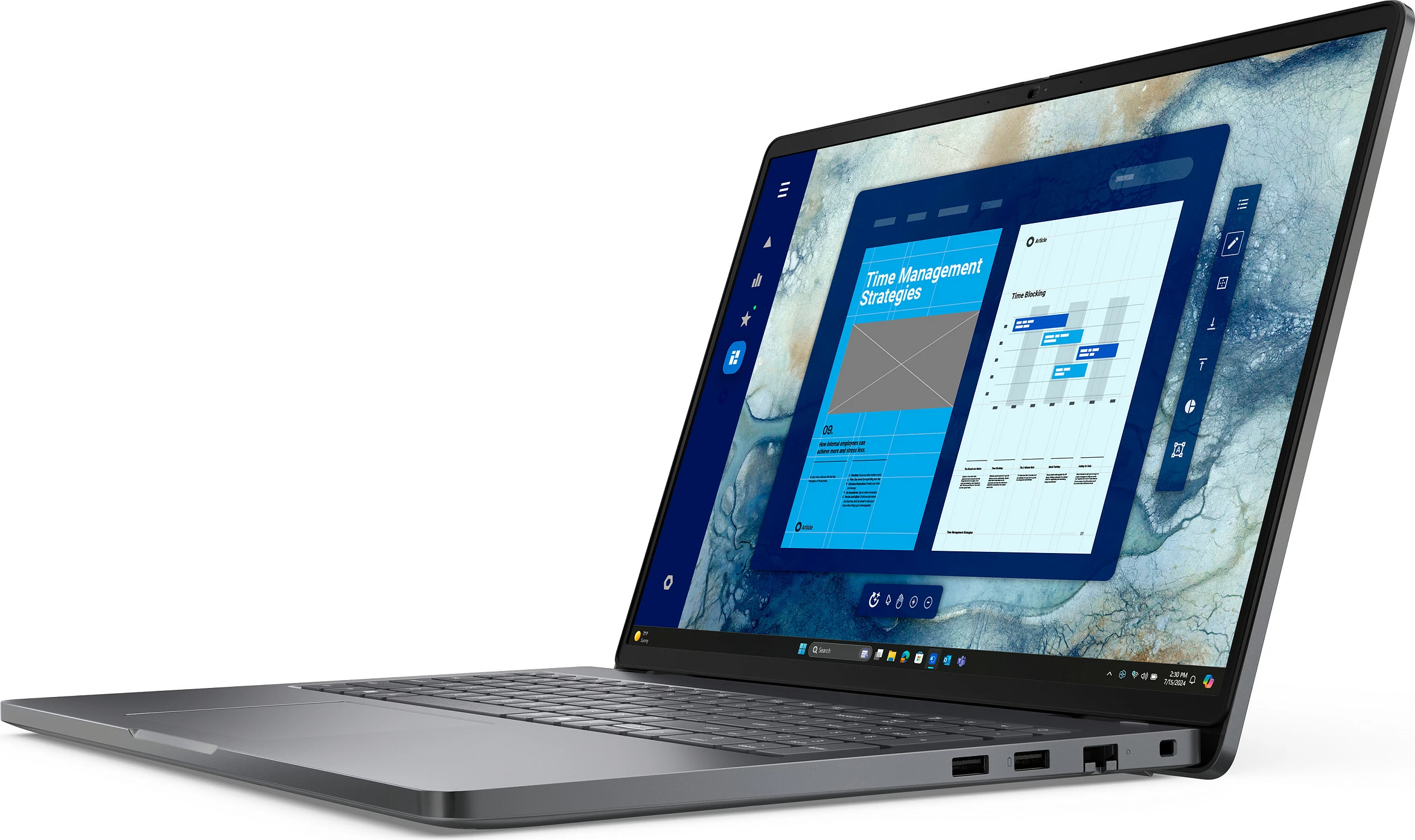 Laptop Dell Pro 16 PC16250, Core Ultra 5 225U, 16GB RAM, 512GB SSD, 16" 1920x1200, Windows 11 Pro, Magnetite