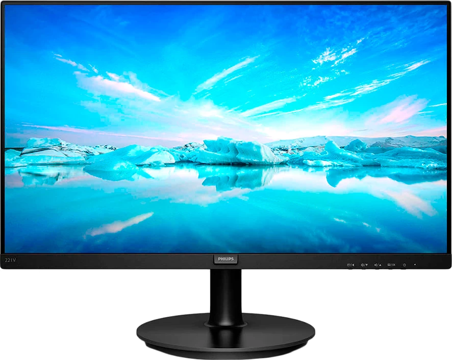 Monitor Philips 221V8A 22\" FHD VA 75Hz 4ms Adaptive Sync me altoparlantë, i zi