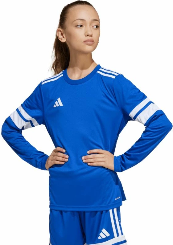 Maicë me gjatësi të gjatë për fëmijë adidas, e kaltër [Madhësia: 128 cm]