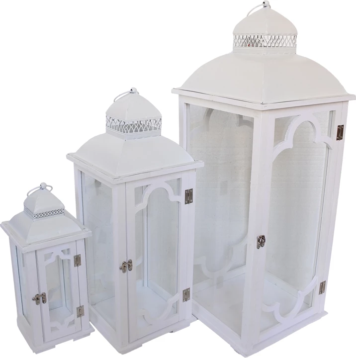 Set llambash të bardha Numie Inart, 3 copë