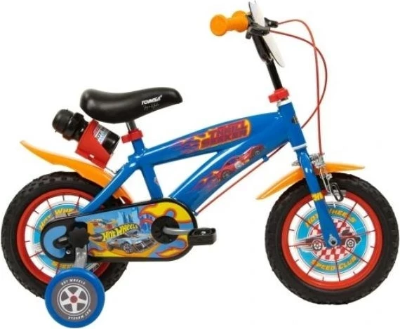 Biçikletë fëmijësh TOIMSA HOT WHEELS 1268, 12 inç, Blu, me 4 rrota