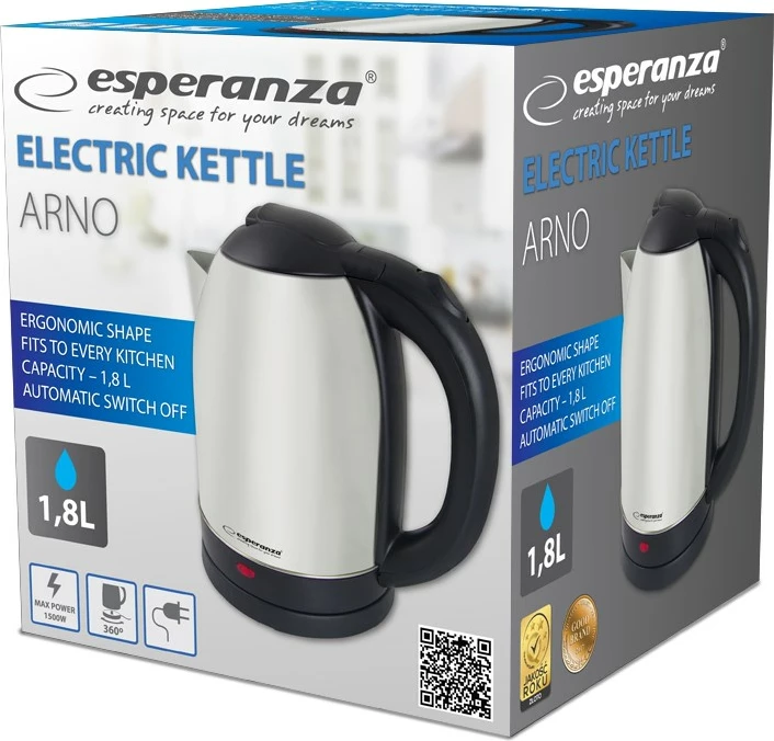 Ketër elektrike Esperanza, prej çeliku inox
