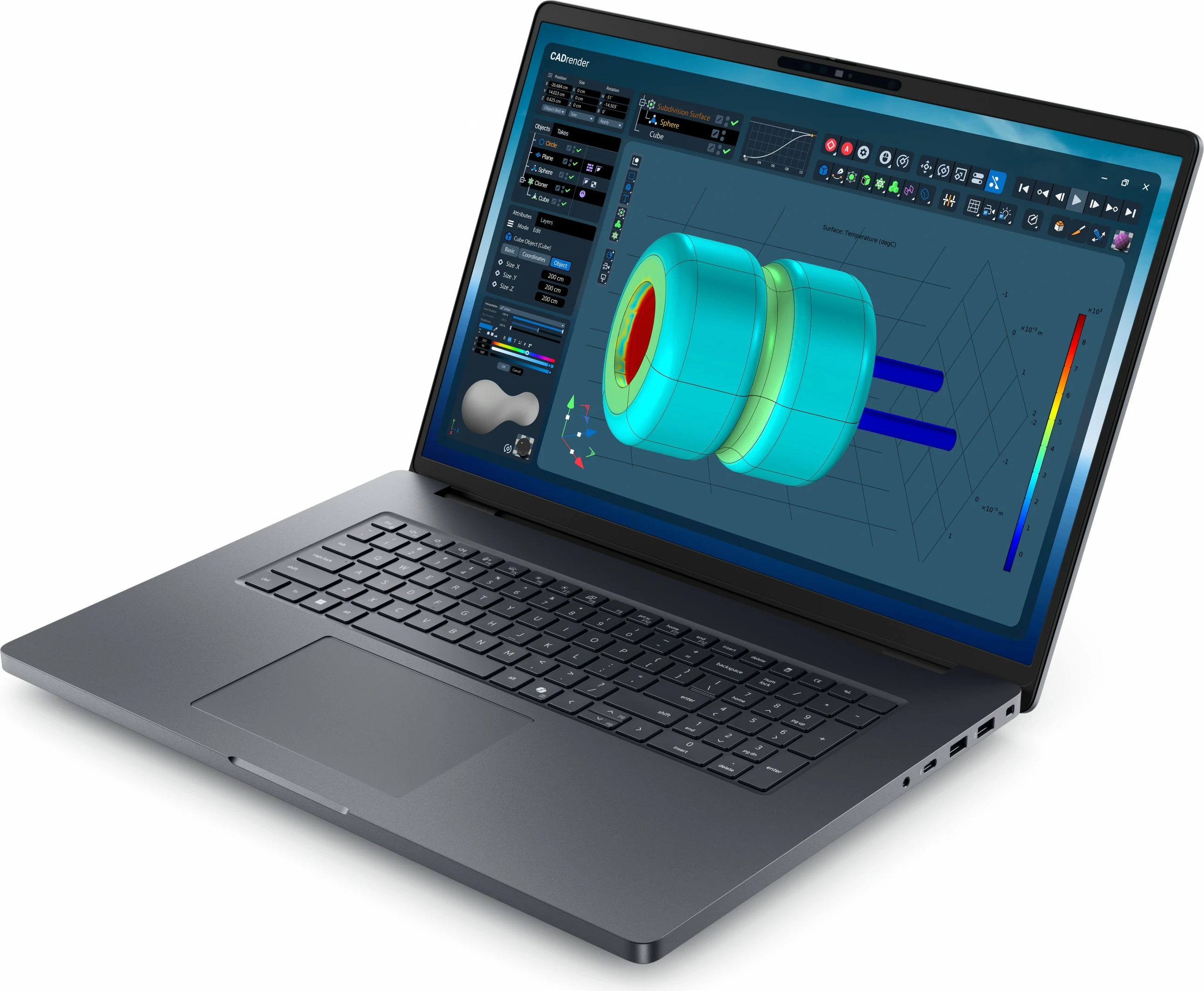 Kompjuter Dell PRO MAX PLUS 18 MB18250, 18 inç, gri