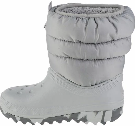 Çizme për fëmijë Crocs Classic Neo Puff, gri [Madhësia: W29 L30] [Gjinia: Fëmijë] [Gjinia: Vajza]