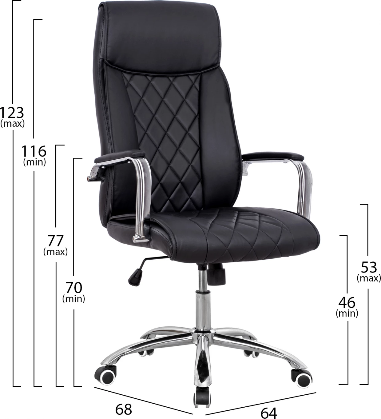 Karrige për zyre FH1104.01, e zezë