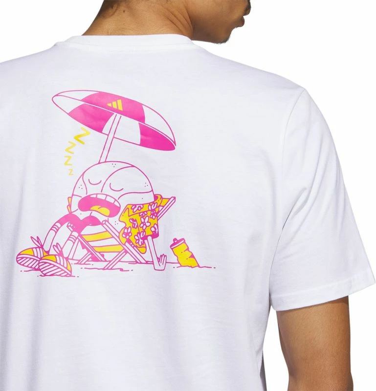 Maicë për meshkuj adidas, e bardhë