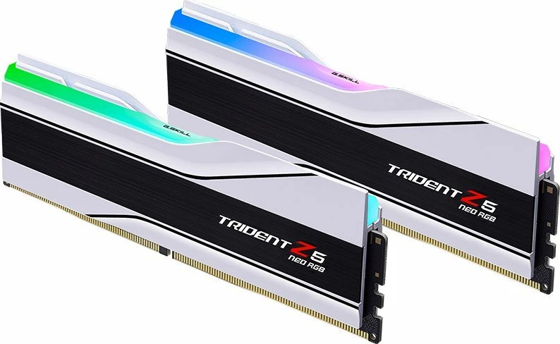 RAM Memorje G.Skill Trident Z5 Neo RGB F5-6400J3239G16GX2-TZ5NRW, DDR5 32GB (2x16GB) 6400MHz CL32 UDIMM, bardh e zi