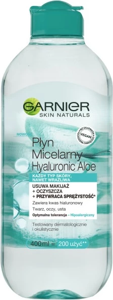 Ujë micelar për femra Garnier Hyaluronic Aloe, 400ml
