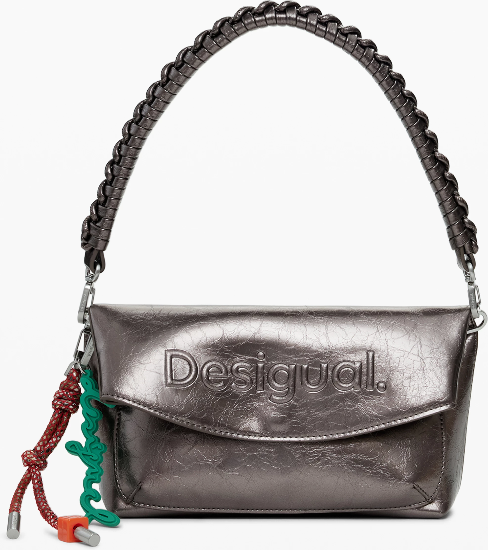 Çantë për femra Desigual Half Logo Trokel, bronze