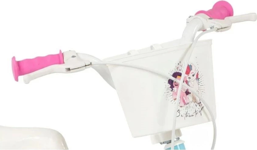 Biçikletë fëmijësh TOIMSA My Little Pony 12", 4 rrota, Rozë/Kaltër
