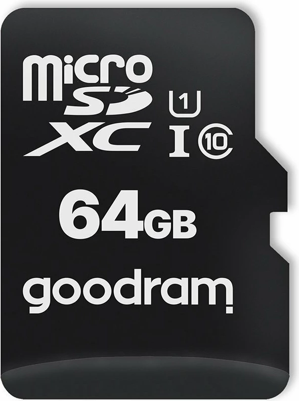 Kartelë memorie Goodram Microcard 64 GB microSDXC, me adapter, e zezë