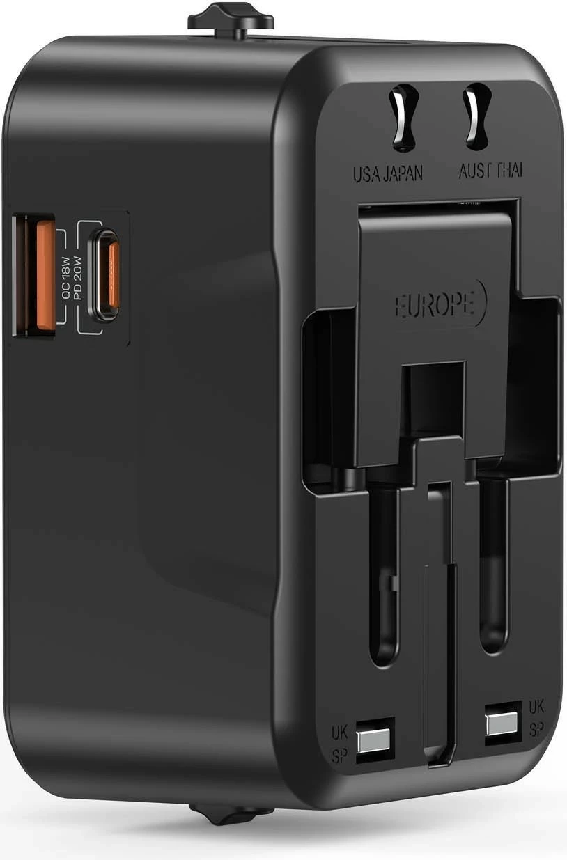 Karikues udhëtimi Unitek, PD 20 W, i zi