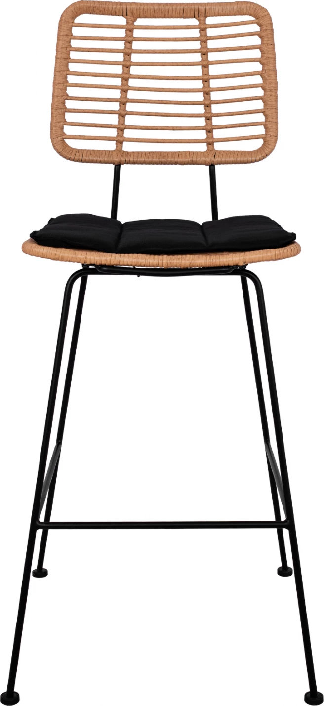 Karrige për bar me jastëk Allegra FH5455 me thurje në ngjyrë bezhë 46,5x55x117,5 cm