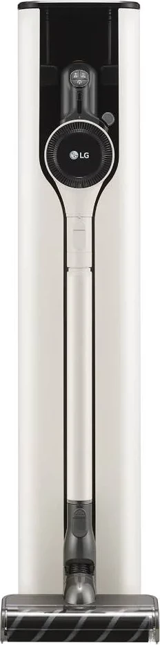 Fshesë me korrent vertikale pa kabllo, LG, A9T-PRIME1C CordZero All-in-One Tower, 2.5L, 260W, Wi‑Fi, deri 120 min, bezhë