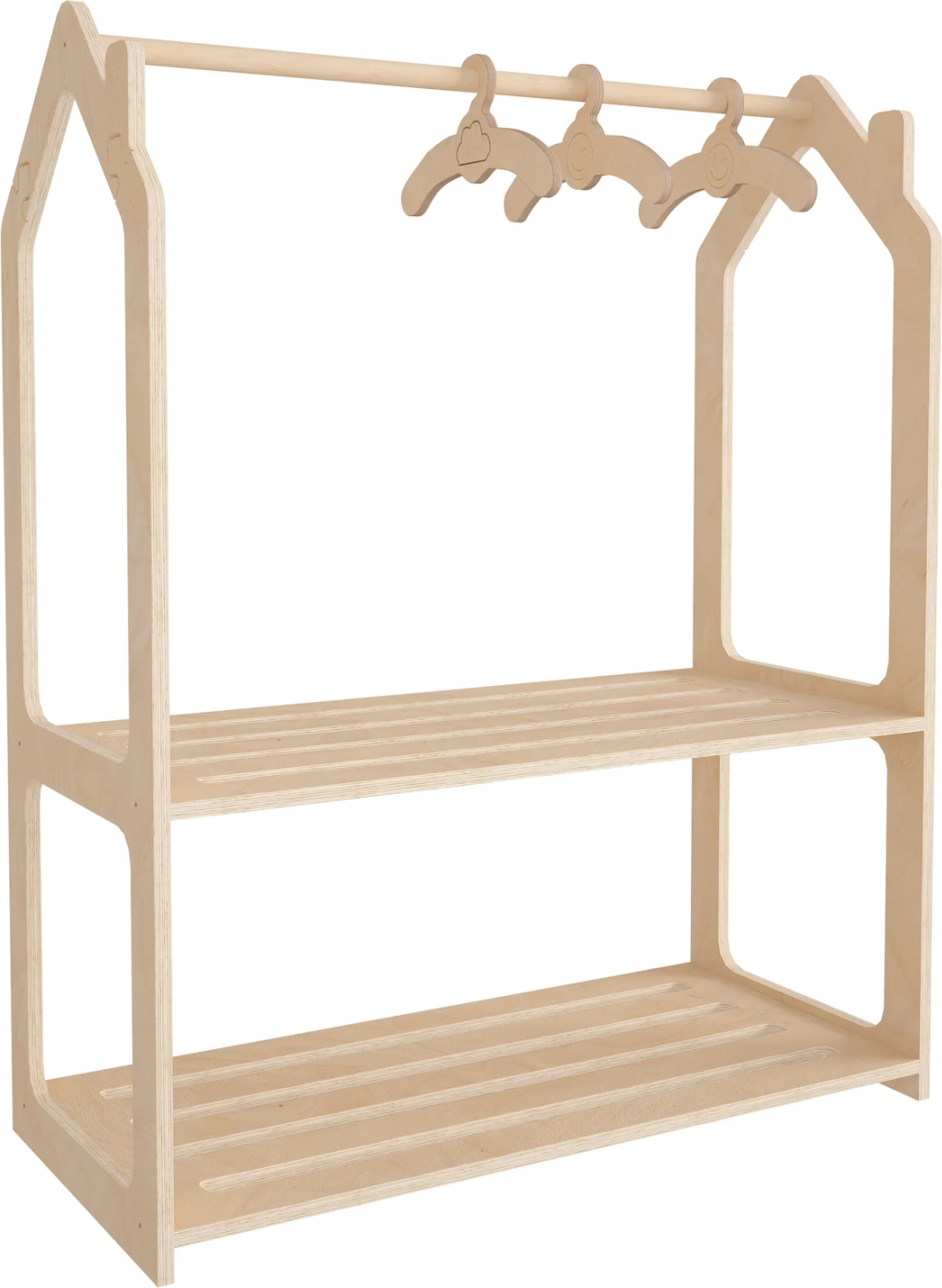 Varëse për fëmijë, dru thupër, ngjyrë natyrale, SANI FH18225.03, 86x49x110H cm