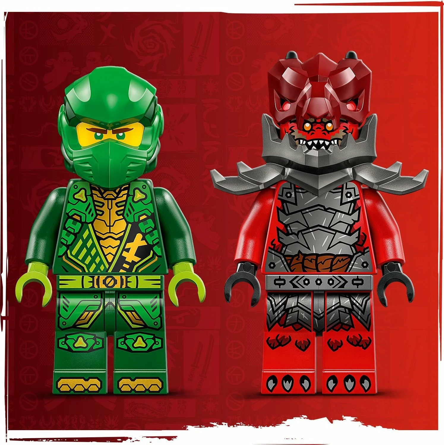 Set LEGO NINJAGO Lloyd's Pull-Back Race Car 71828, 181 copë, pull-back, jeshile/artë