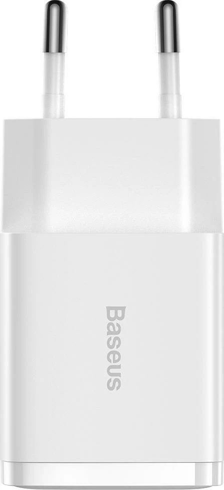 Karikues kompakt Baseus CCXJ010202 2x USB-A 2.1A 10.5W, bardhë