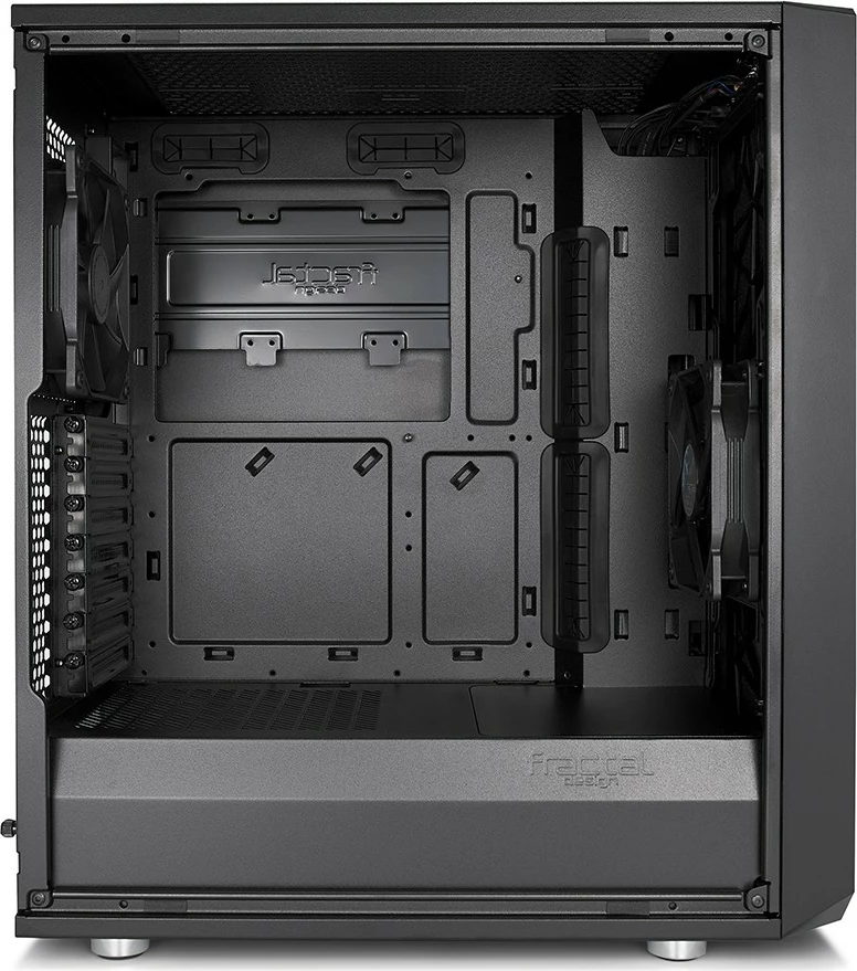 Kasë Fractal Design Meshify C, Midi Tower, PC, ATX, ITX, micro ATX, e zezë