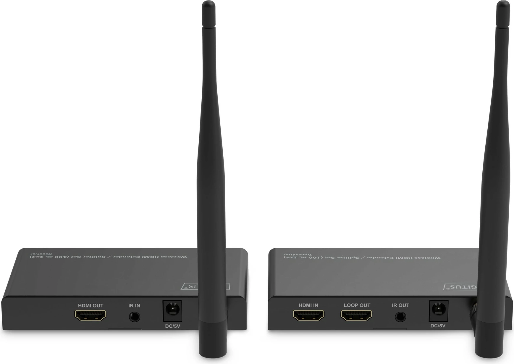 Transmetues dhe pranues AV Digitus, HDMI pa tela, 100 m, i zi