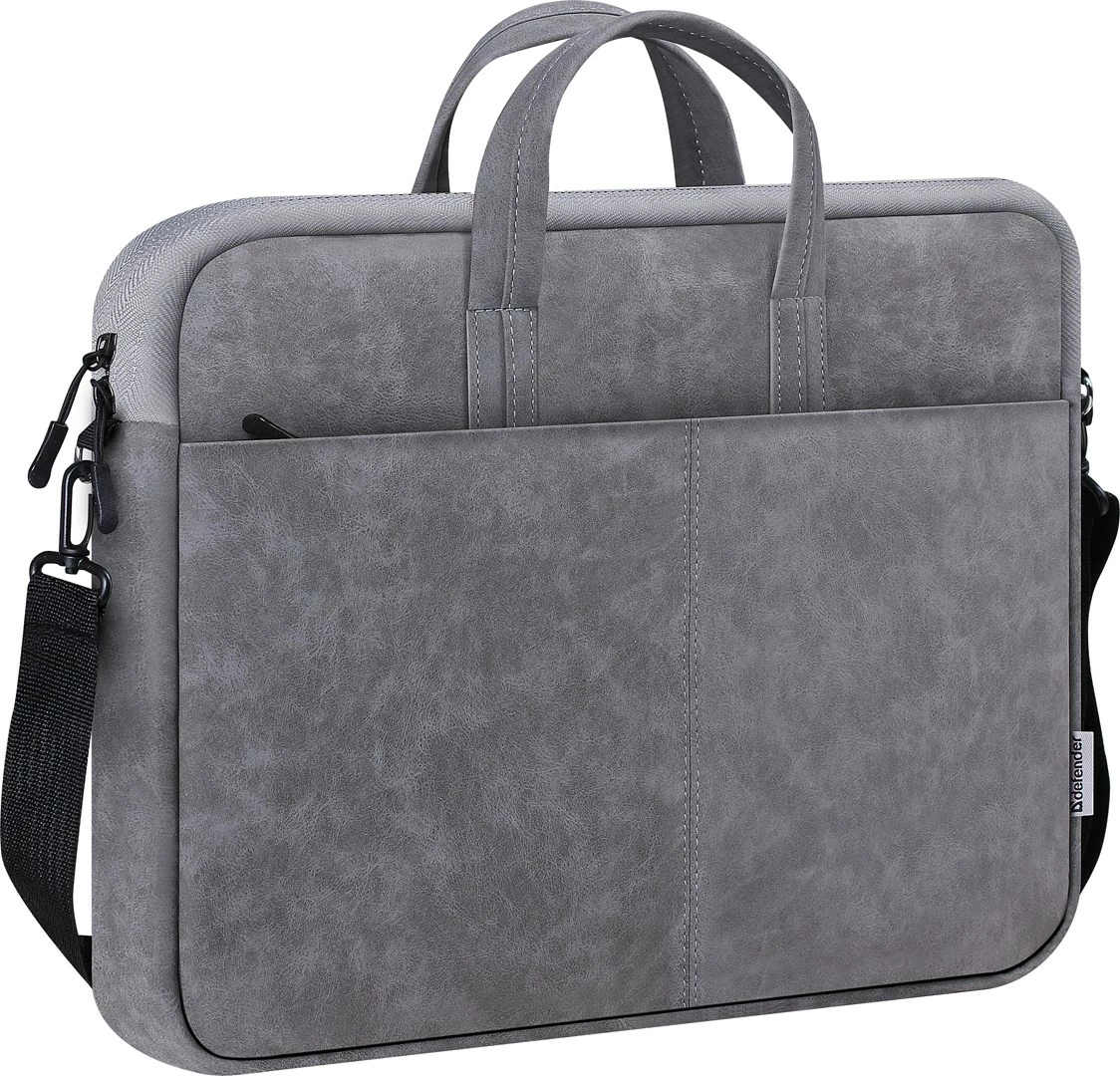 Çantë laptopi Defender Solid 15.6", toploader, poliuretani, Gri