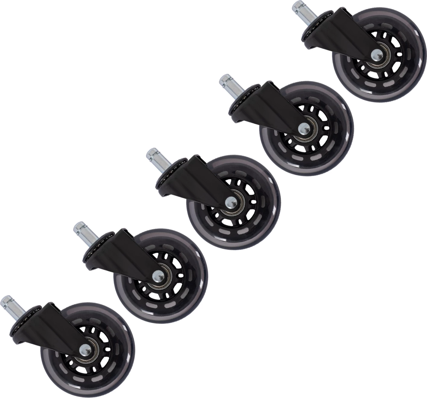 Rrota rezervë për karrige zyre, FH1179, poliuretani elastik, 5 copë