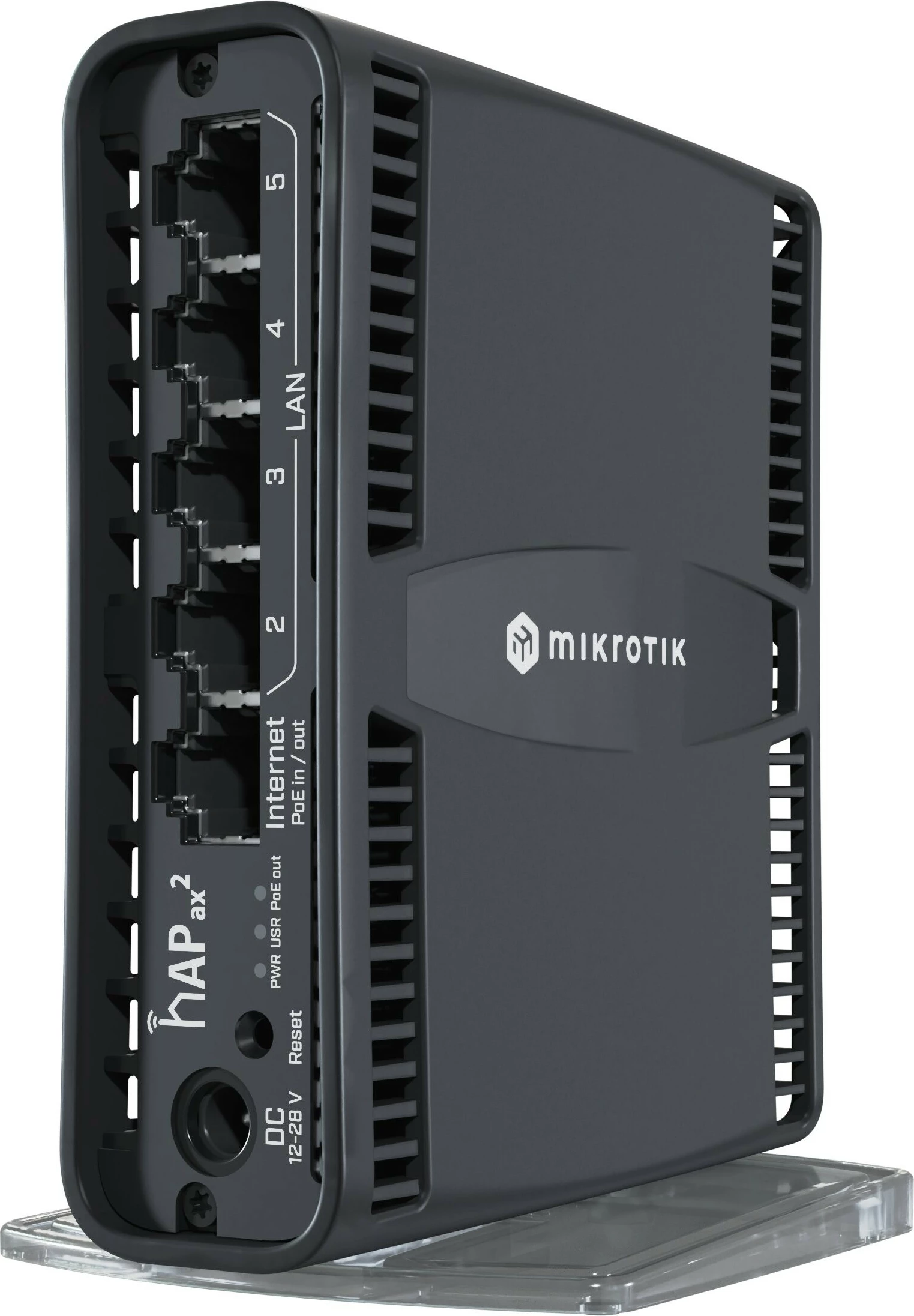 Router MikroTik hAP ax2, Wi-Fi 6, Dual-band, Ethernet LAN, i zi