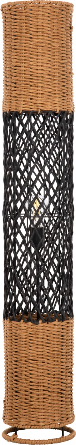 Llambë dyshemeje, FH4342, metal-letër, ngjyrë bezhë-rërë dhe e zezë, Φ20Χ120H cm