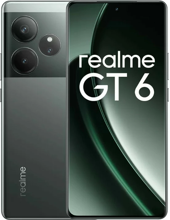 Celular Realme GT6, 512GB, 16GB RAM, Razor Green