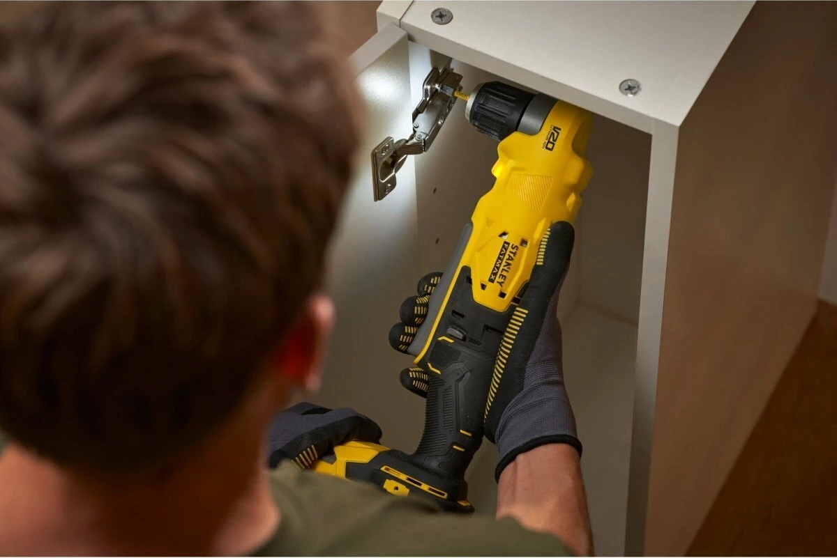 Burmashinë këndore Stanley FATMAX SFMCD750B 18V V20, 45Nm, mandrinë 10mm, solo (pa bateri/karikues), e verdhë/zezë