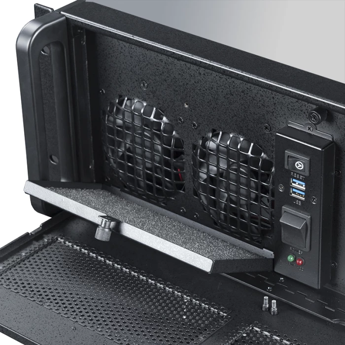 Kasë rack serveri 4U CHIEFTEC UNC-410S-B-U3-OP, ATX/mATX, 2x USB 3.0, e zezë