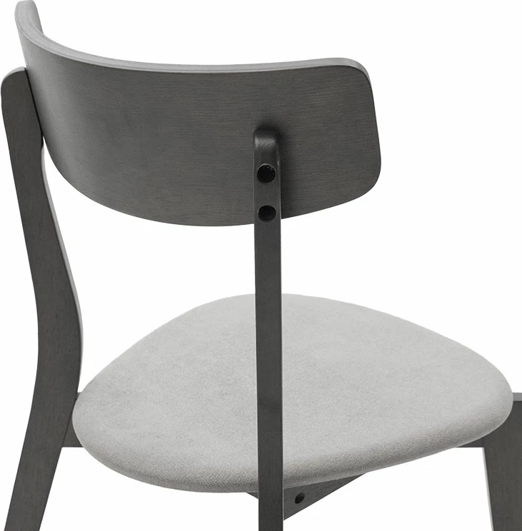 Tavolinë me karrige Benson - Toto, 5 copë, 80x80x75cm, ngjyrë gri rustike - pëlhurë gri