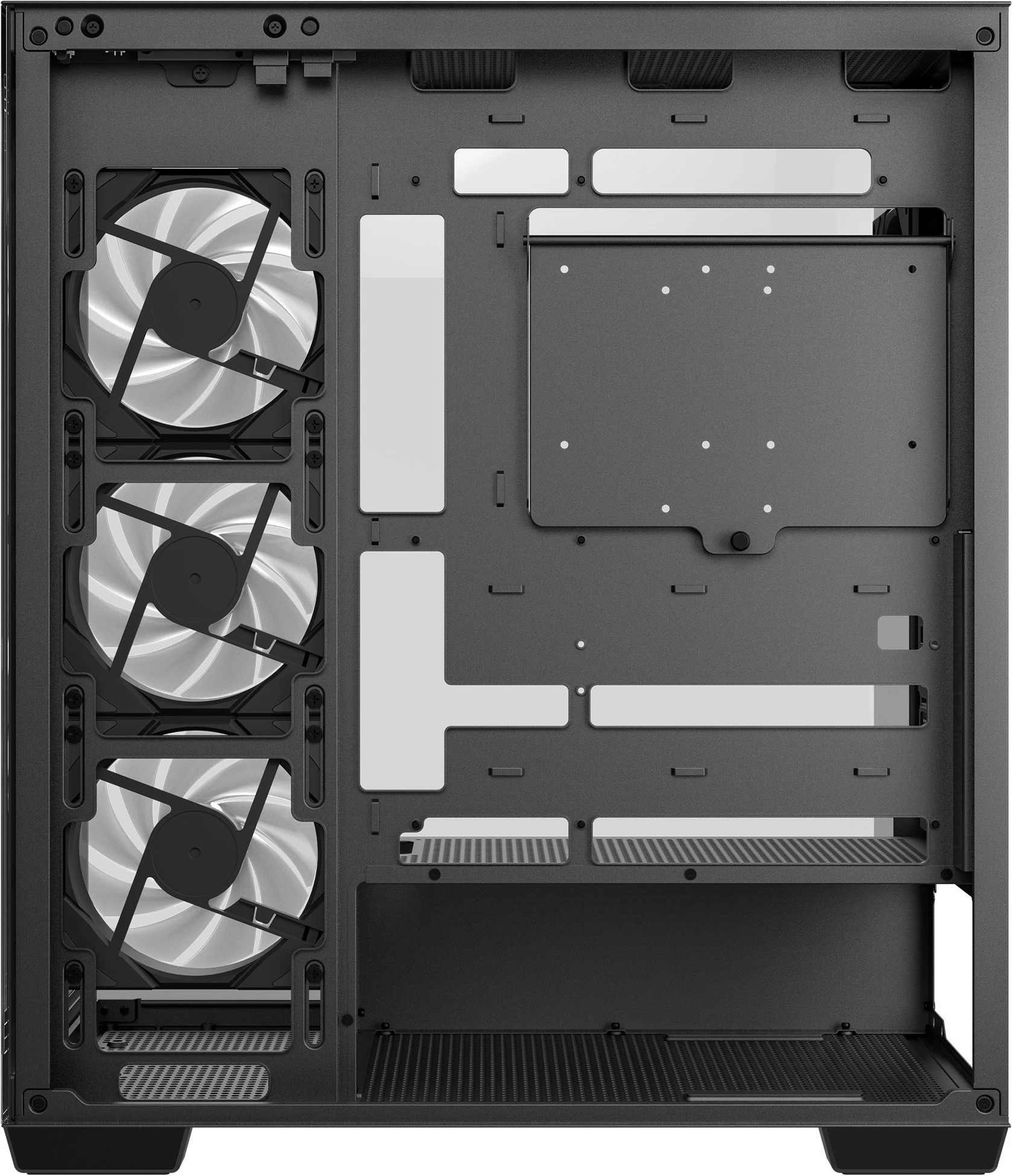 Kasë Deepcool CG580 4F, Midi Tower, ATX, xham i temperuar, e zezë