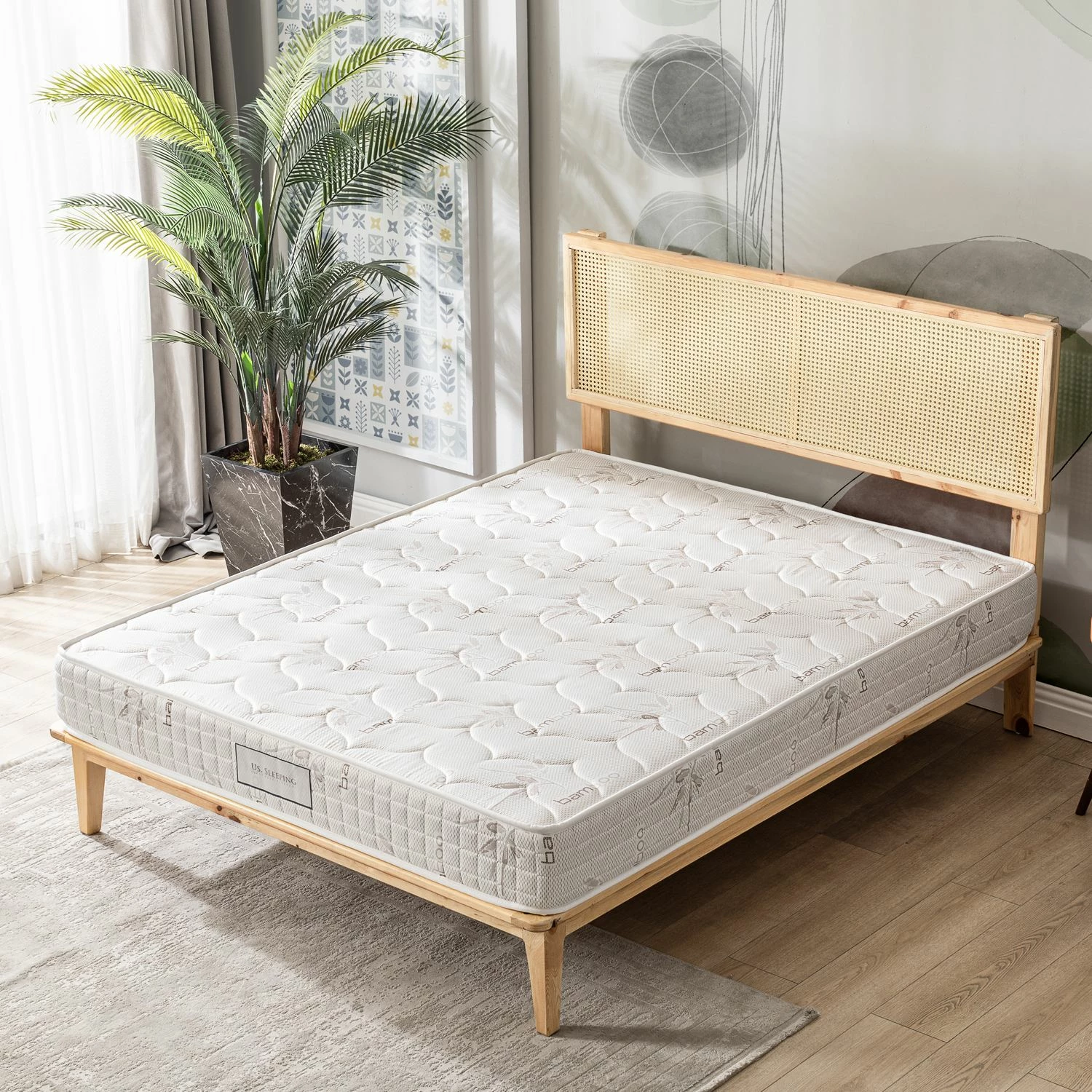 Dyshek ekonomik Skye Decor, ngjyrë kafe e çelët, 100x200 cm