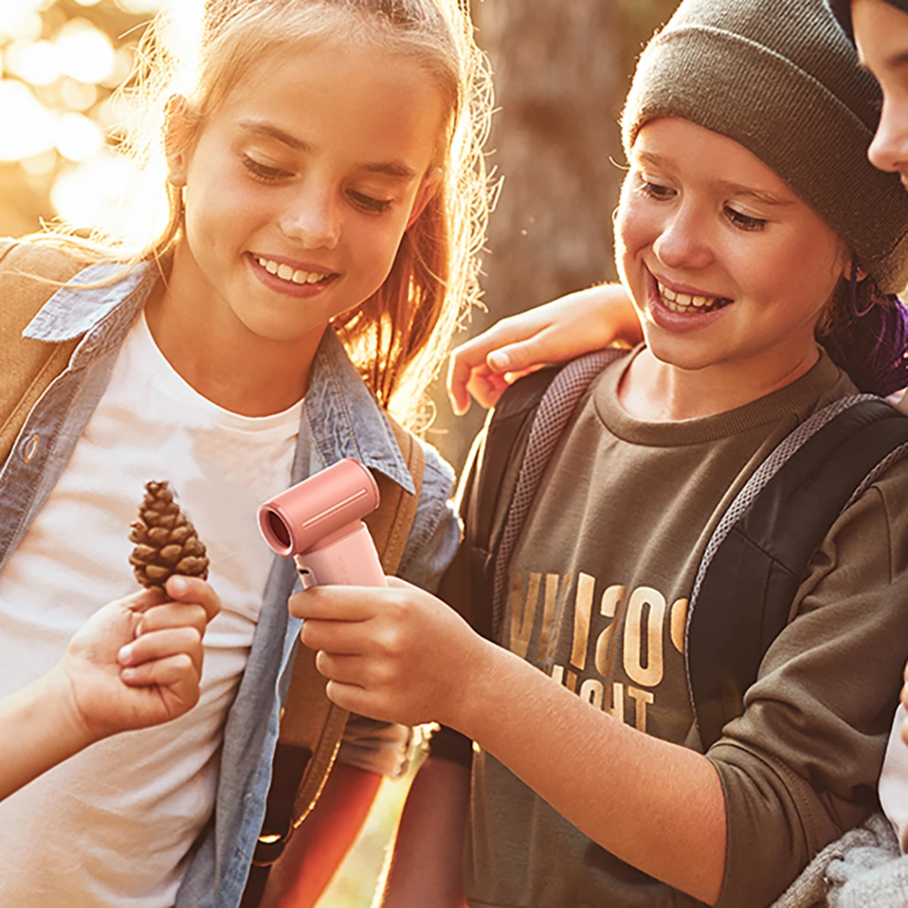 Ventilator dore Jisulife Life9, 5000mAh, USB-C, Rozë