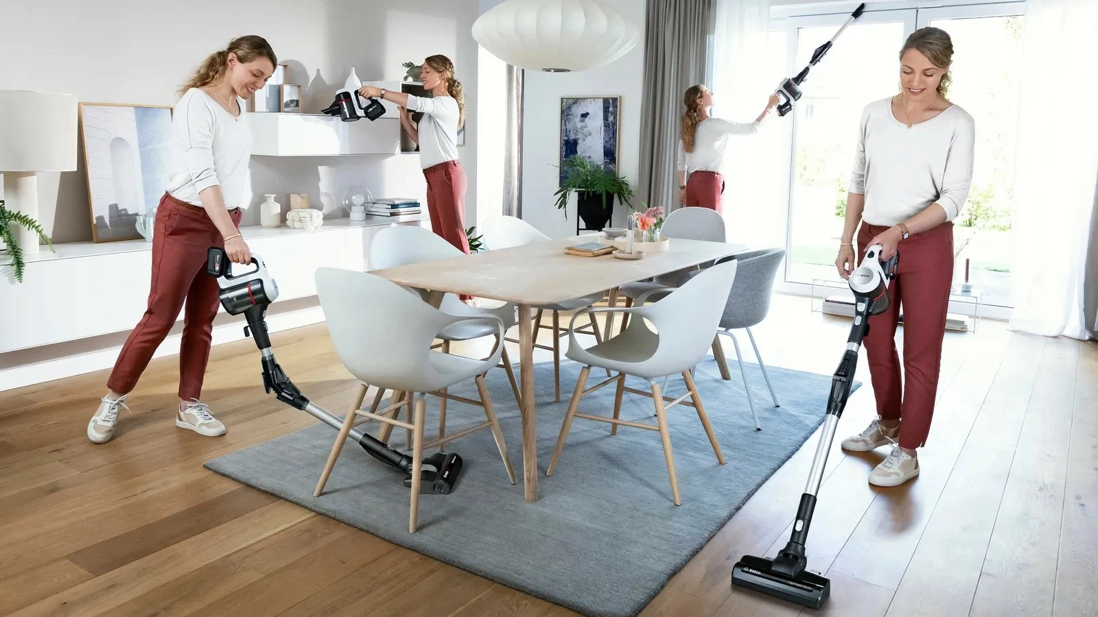 Fshesë me korrent Bosch BSS715CARP, pa qese, 0.3L, 18V, e zezë/argjendtë/e bardhë