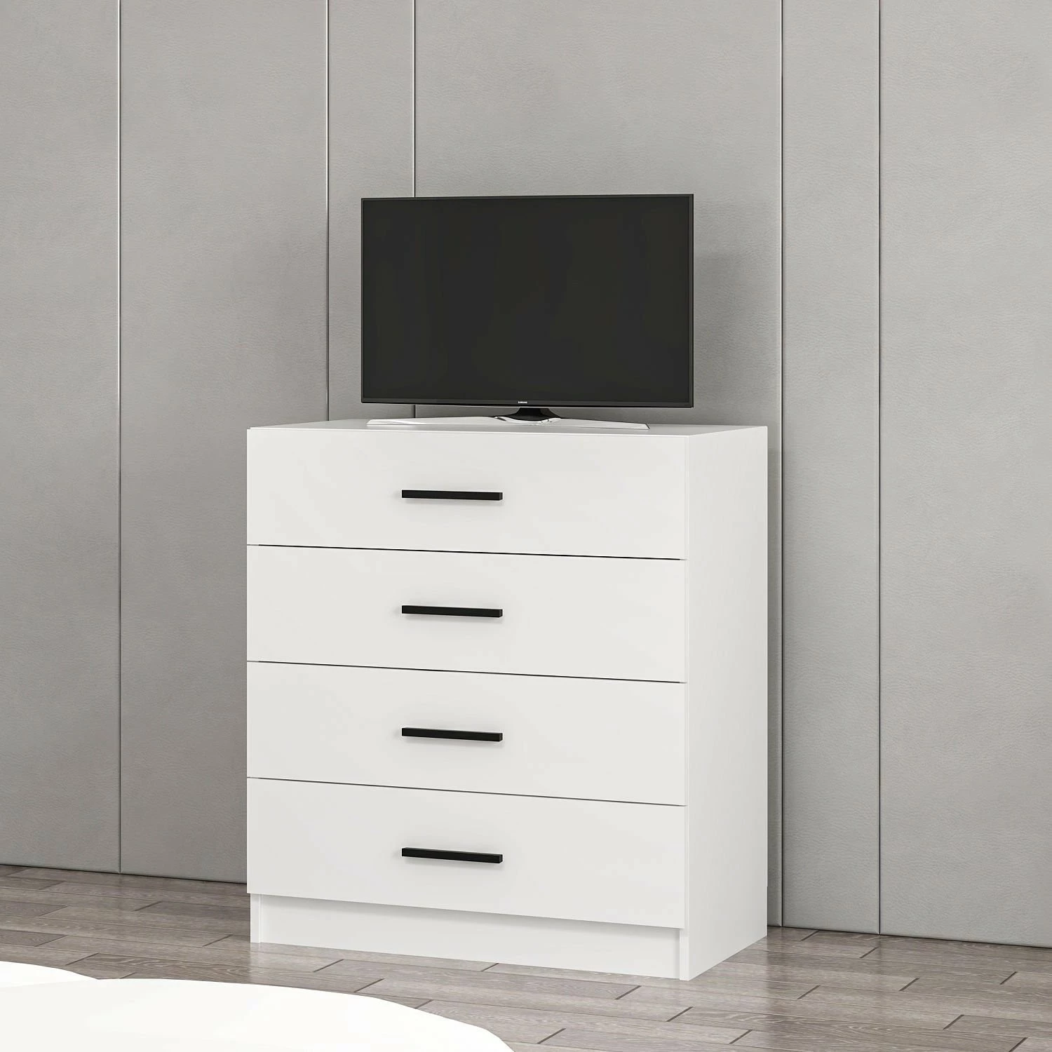 Komodë Hanah Home, Kale TV, e bardhë