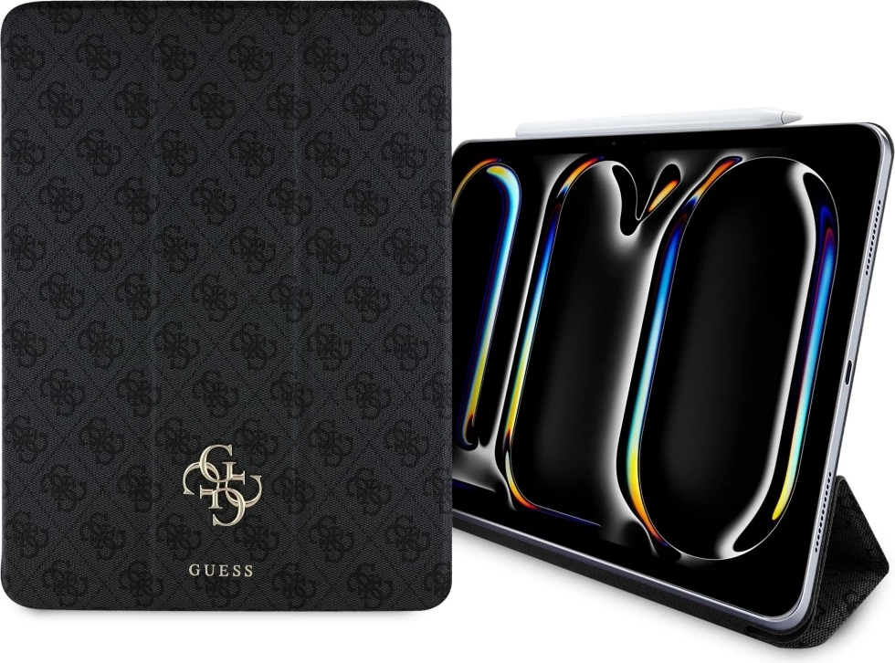 Mbështjellës Guess GUFC13PM24PS4SGK për iPad Pro 13" 2024, Magnetic 4G Big Logo, i zi