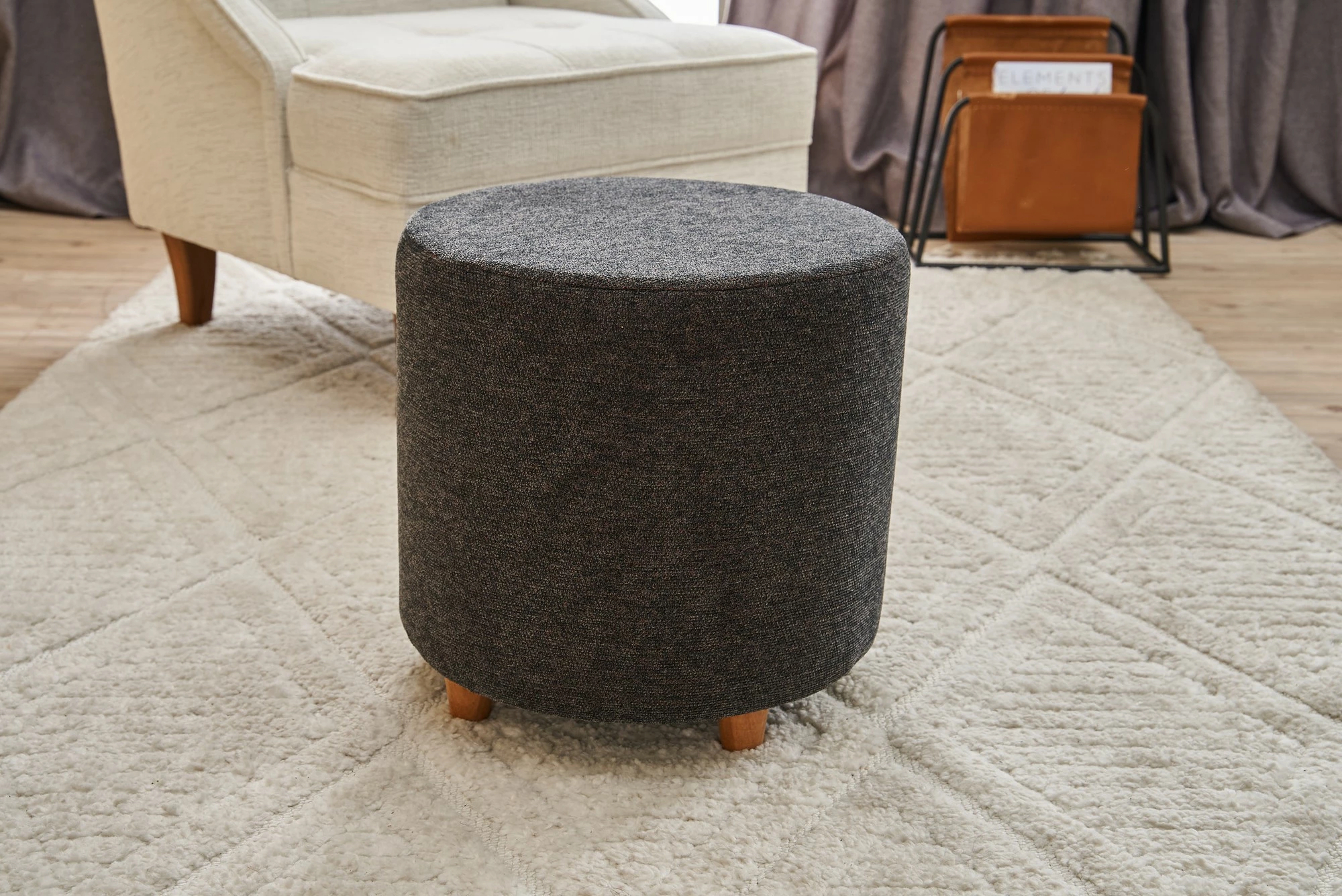 Puf Atelier del Sofa, Mario Gabbana, antracit-bakër