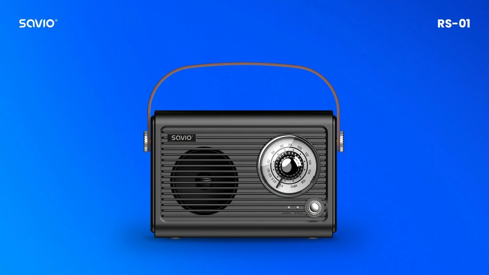 Radio portabile Savio RS-01, Bluetooth 5.3, USB-C, e zezë