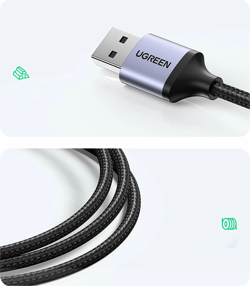 Adapter HUB multifunksional Ugreen CM475, 3x USB 3.0, Ethernet RJ-45, USB Type C PD, Gri
