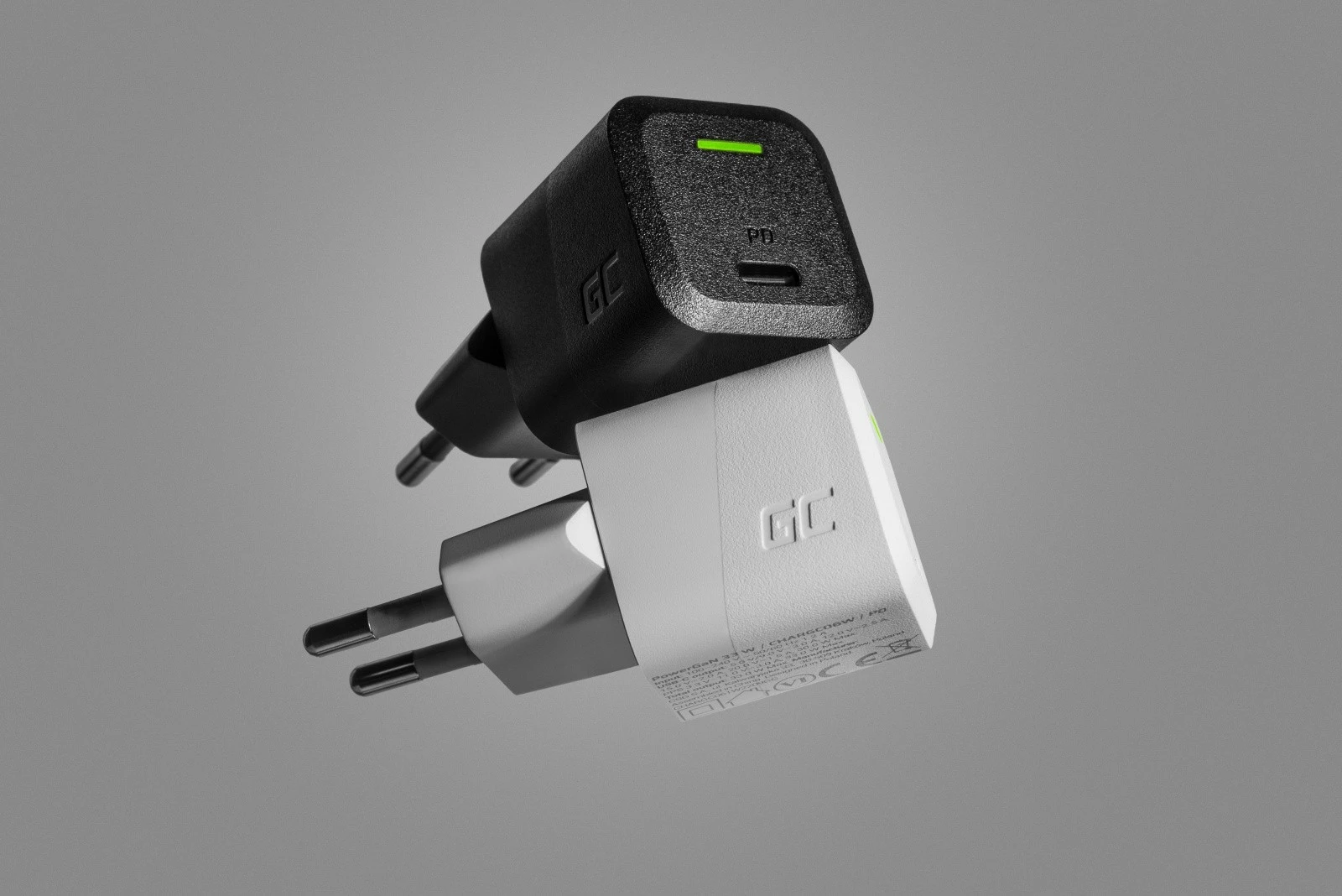 Karikues murit Green Cell GC PowerGaN 33W, USB-C, i zi