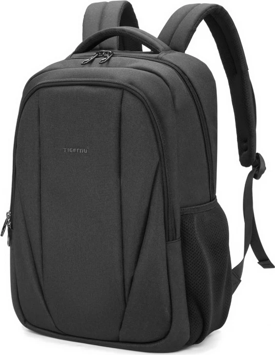 Çantë shpine për laptop Tigernu Pictor 15.6\", rezistente ndaj ujit, me port USB, e zezë/gri